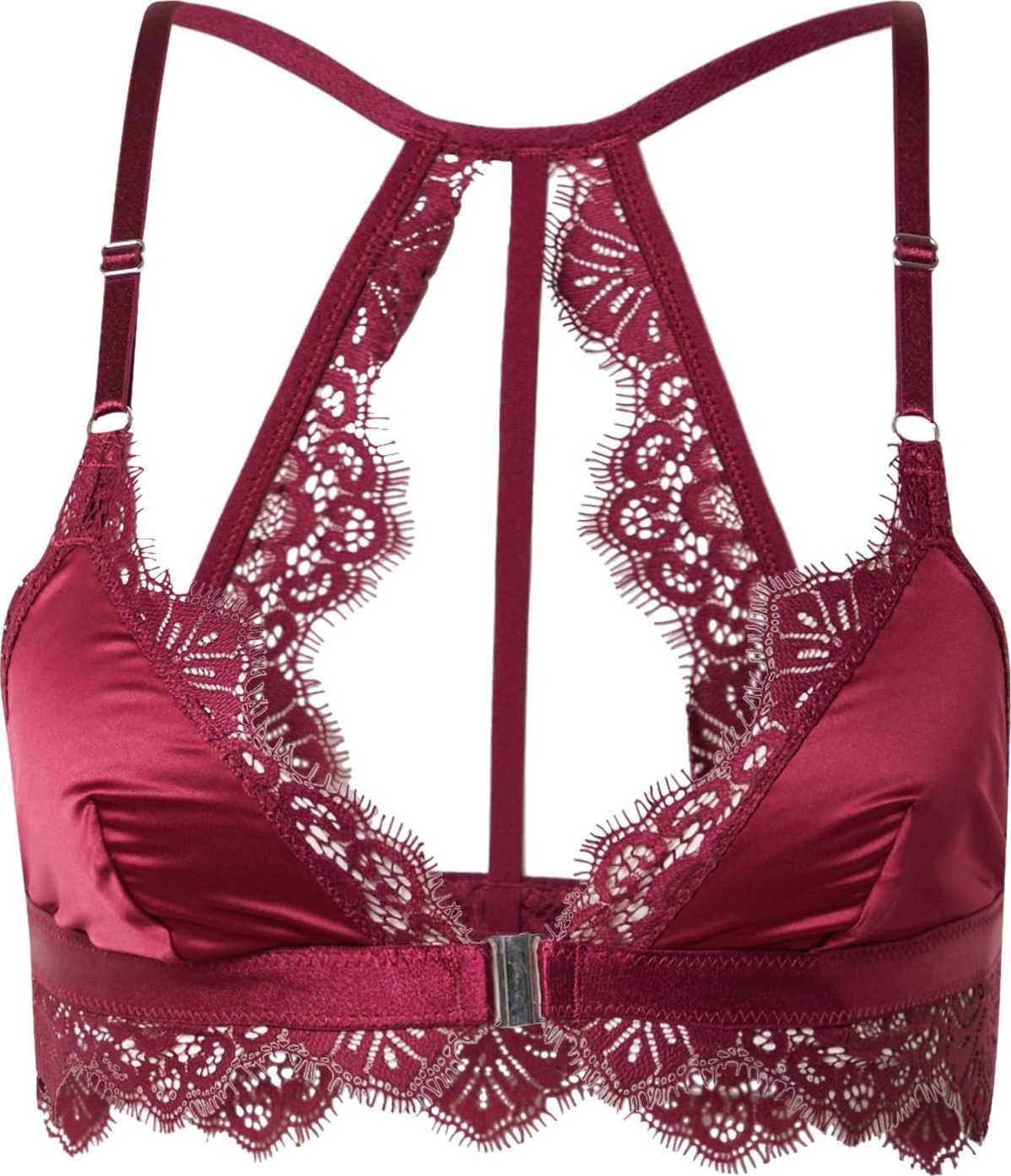 ABOUT YOU x hunkemöller Podprsenka 'Violet' tmavě červená