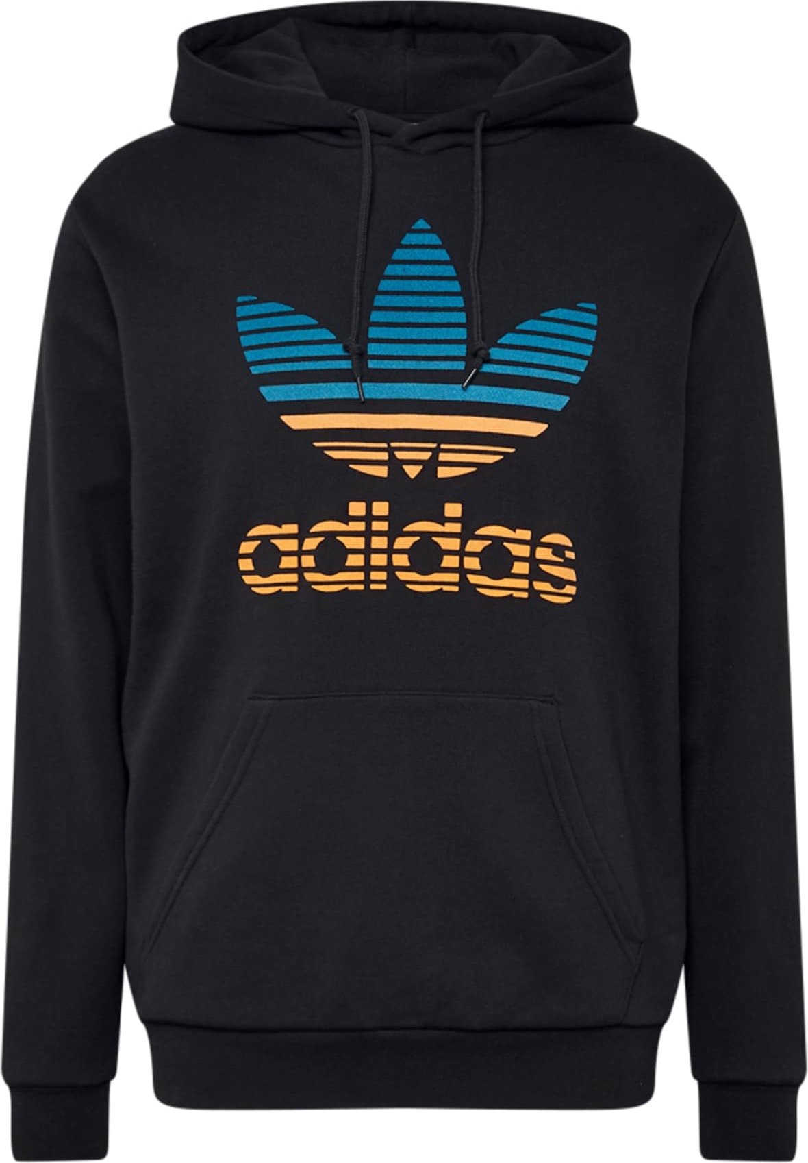 ADIDAS ORIGINALS Mikina černá / oranžová / modrá