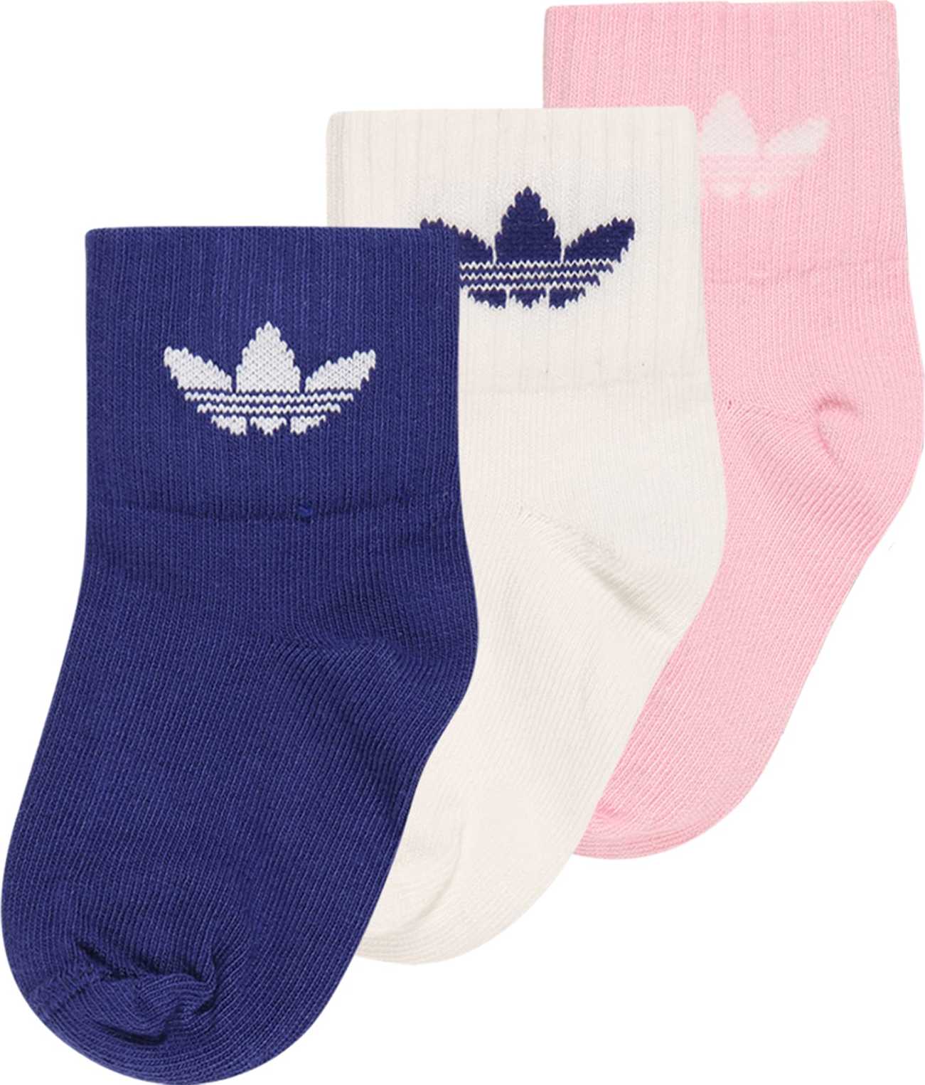 ADIDAS ORIGINALS Ponožky bílá / růžová / fialkově modrá