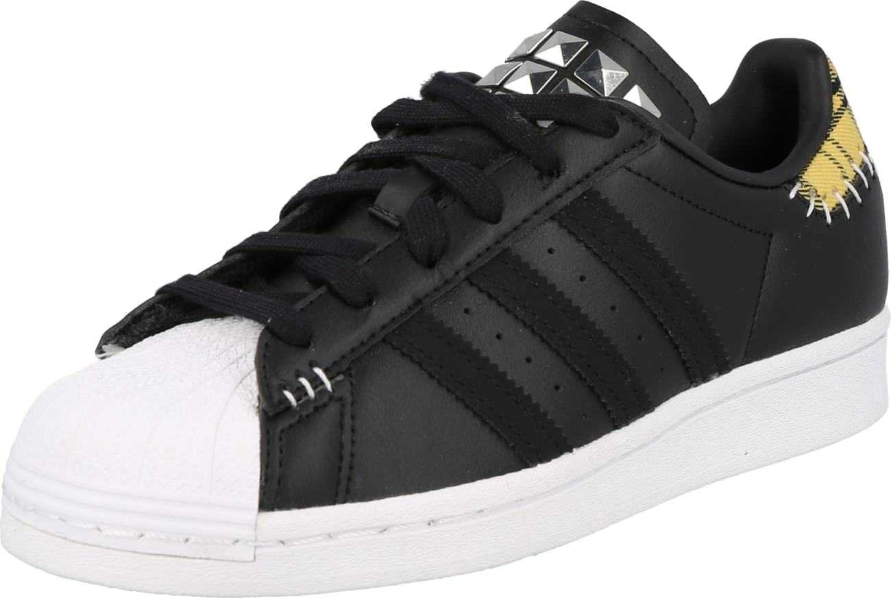 ADIDAS ORIGINALS Tenisky 'SUPERSTAR' černá / žlutá / bílá