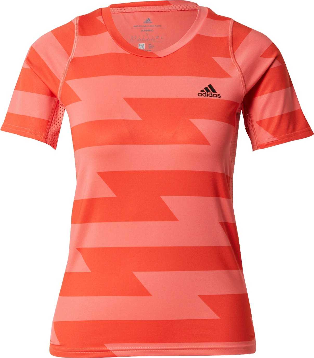 ADIDAS PERFORMANCE Funkční tričko světle růžová / rezavě červená / černá