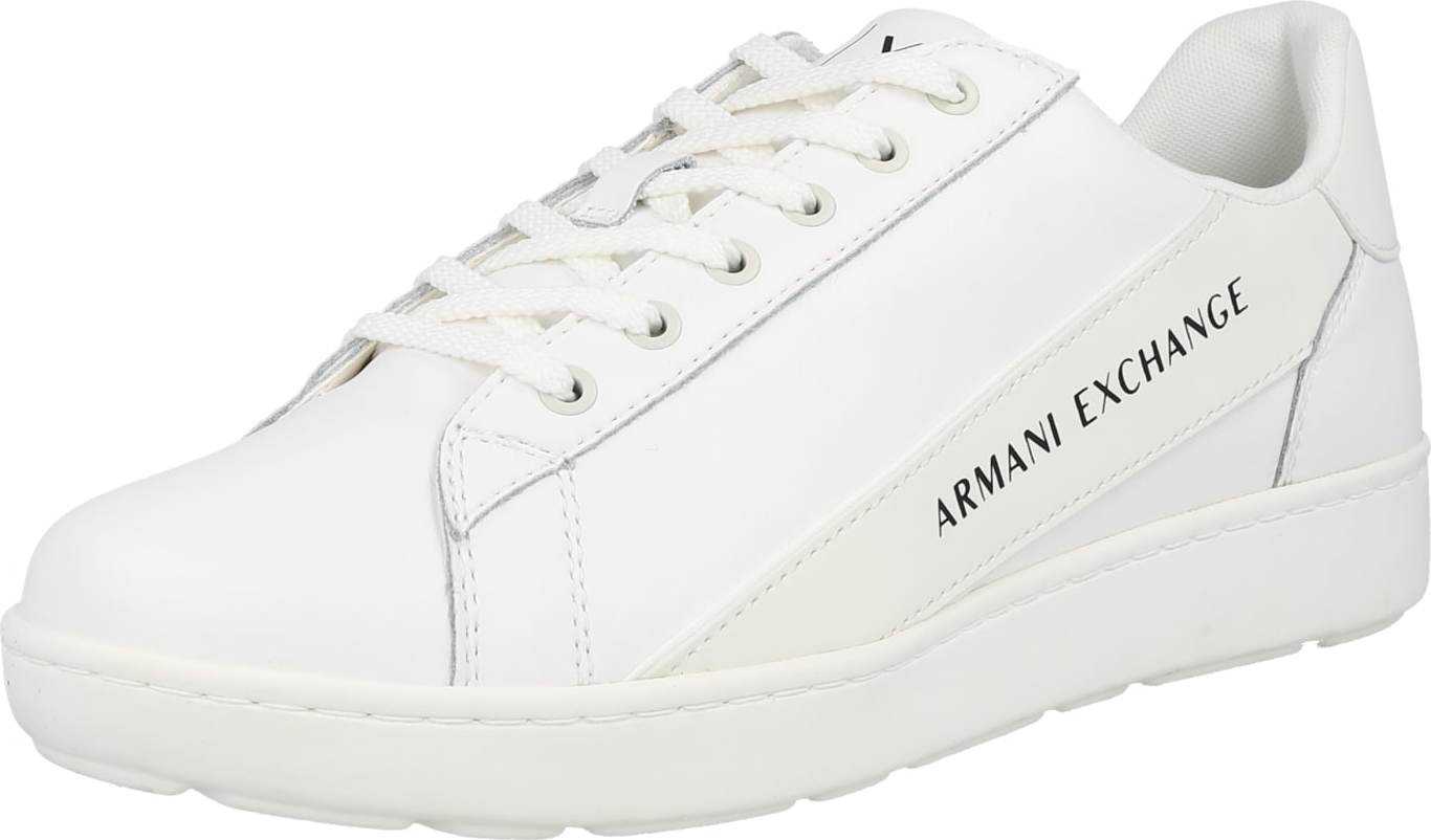 ARMANI EXCHANGE Tenisky bílá / černá