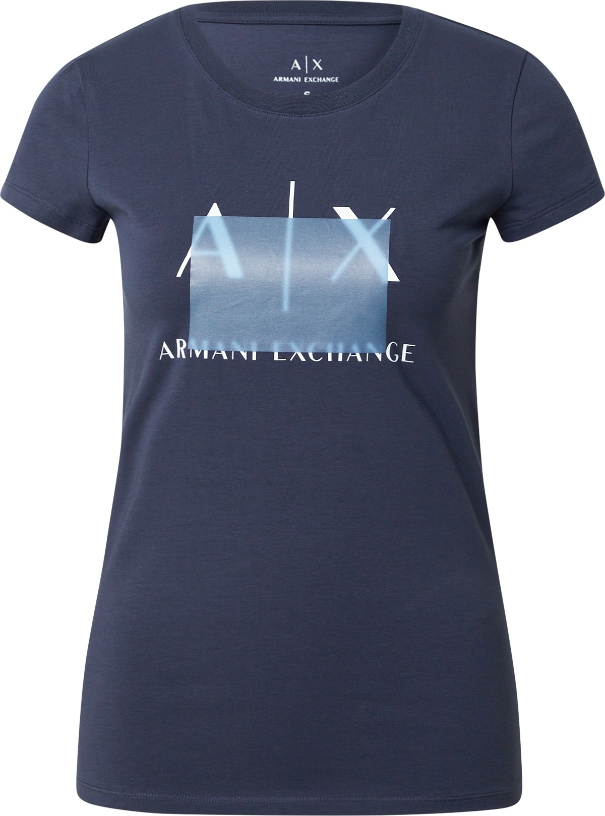 ARMANI EXCHANGE Tričko '3LYTKA' modrá / bílá / námořnická modř