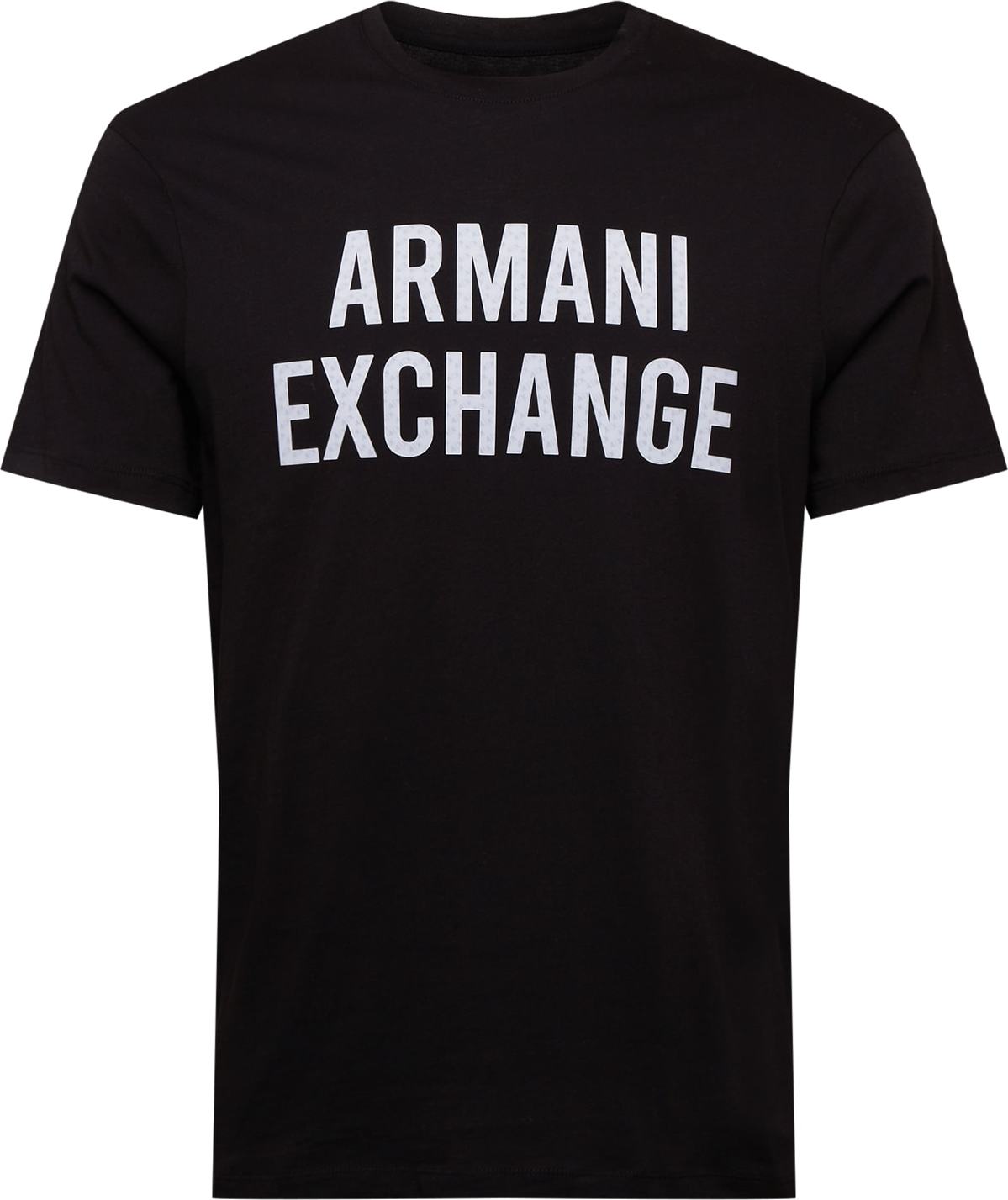 ARMANI EXCHANGE Tričko černá / světle šedá