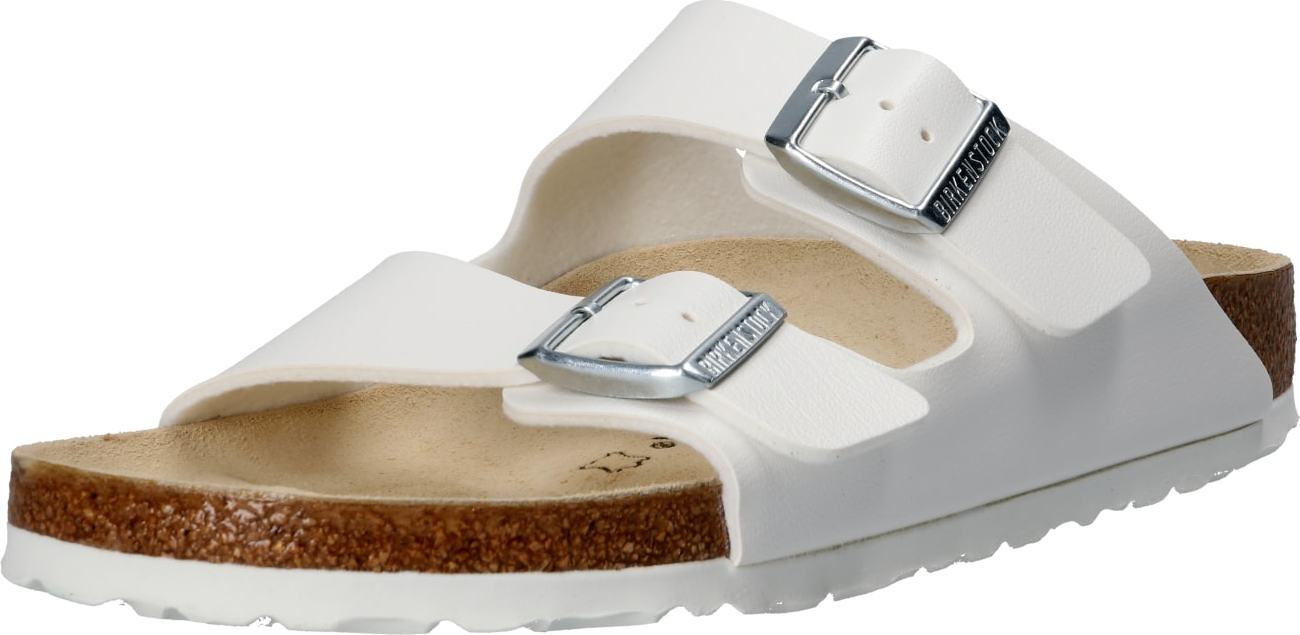 BIRKENSTOCK Pantofle 'Arizona' bílá