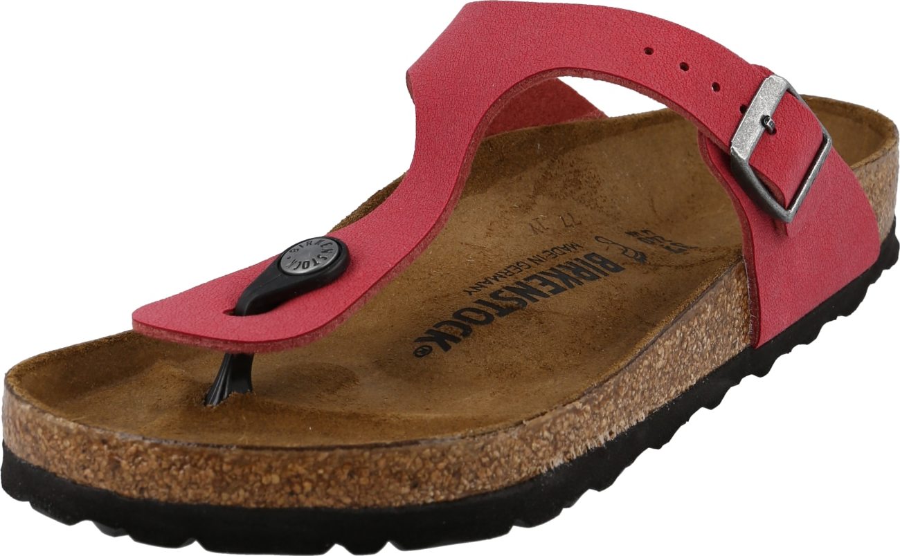 BIRKENSTOCK Žabky světle červená