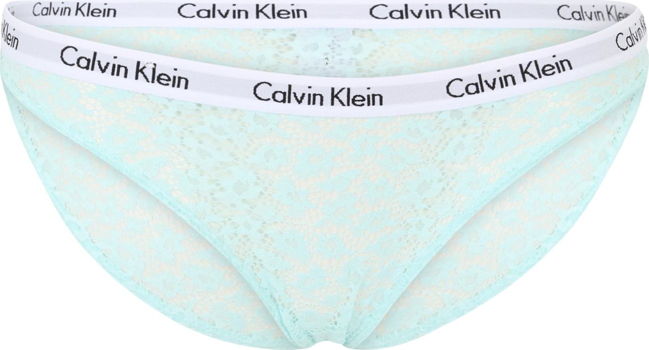 Calvin Klein Underwear Kalhotky aqua modrá / bílá / černá