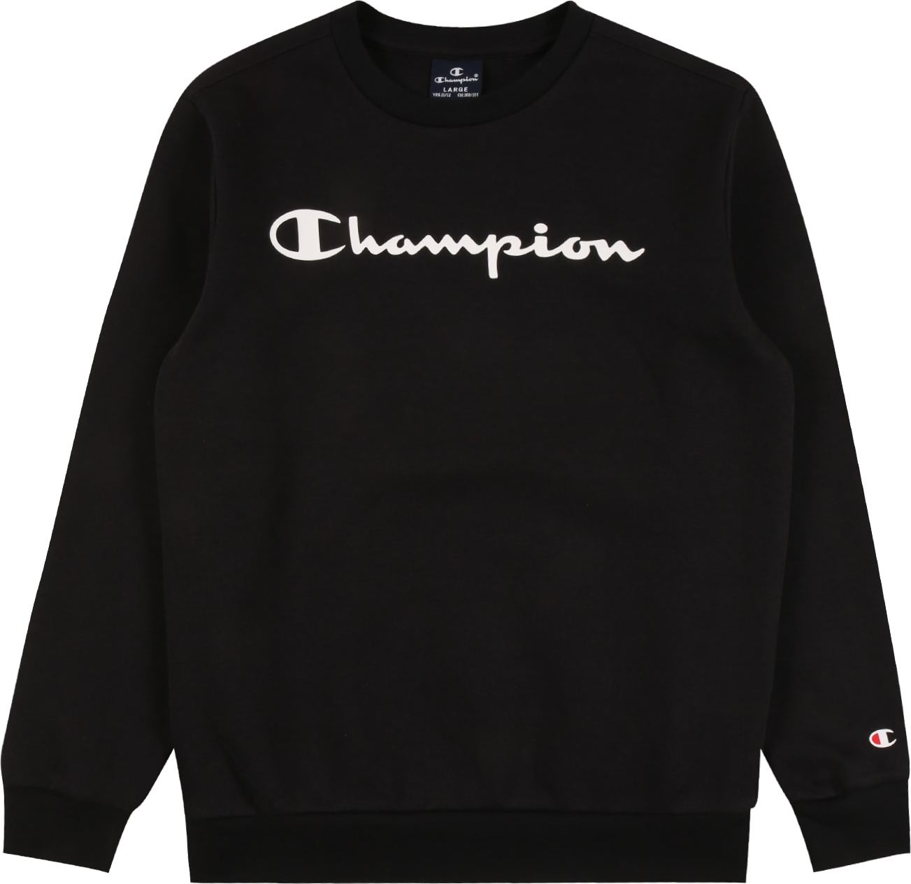 Champion Authentic Athletic Apparel Mikina černá / bílá