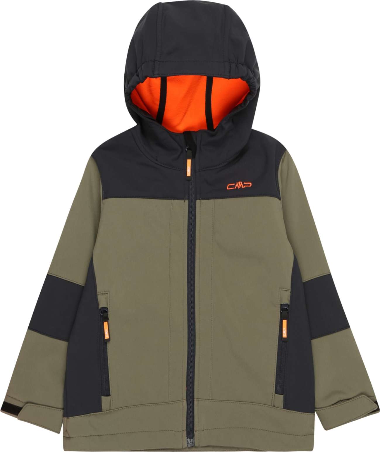 CMP Outdoorová bunda khaki / černá / oranžová