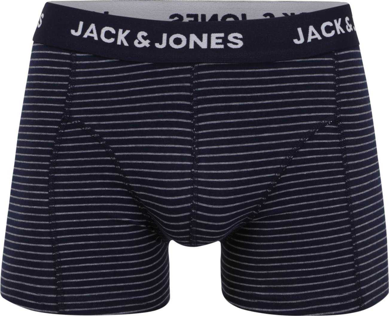 JACK & JONES Boxerky 'PETER' námořnická modř / bílá