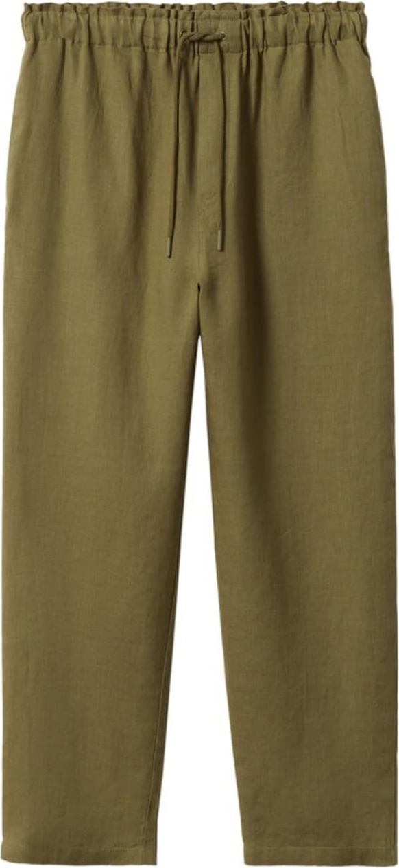 MANGO Kalhoty 'Linen' khaki