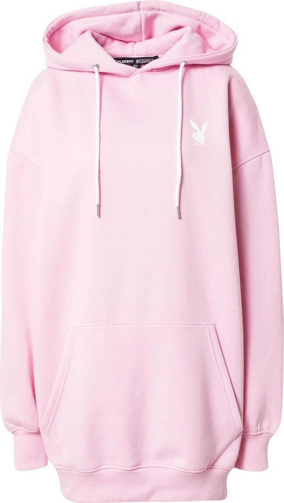 Missguided Mikina růžová / bílá