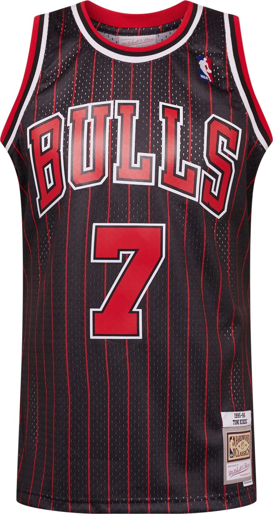 Mitchell & Ness Funkční tričko černá / světle červená / bílá / modrá