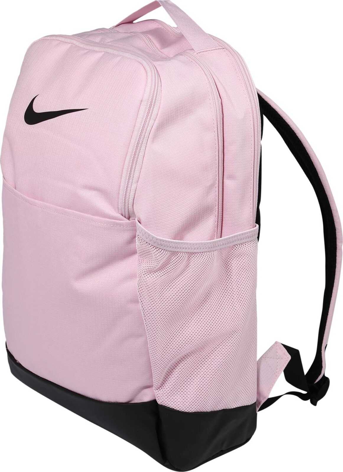 NIKE Sportovní batoh 'Brasilia 9.5' pink / černá