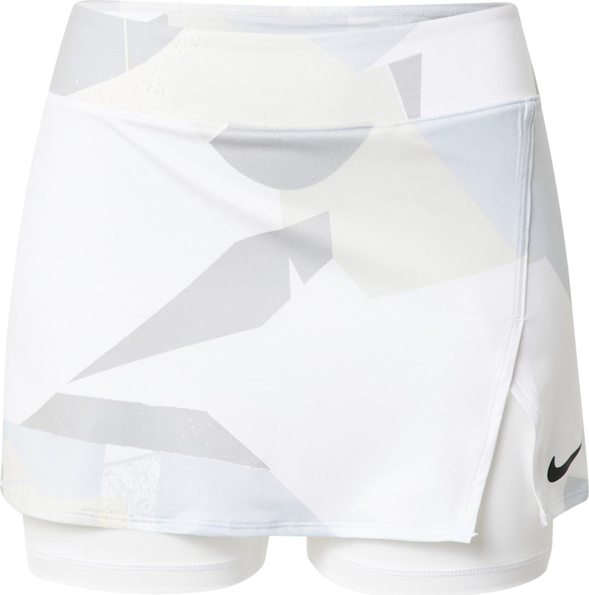 NIKE Sportovní sukně 'VICTORY' bílá / šedá / světlemodrá / pastelově žlutá / černá