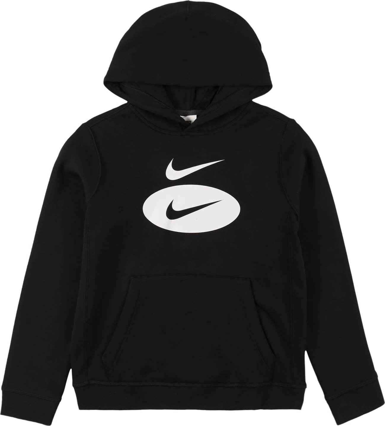 Nike Sportswear Mikina černá / bílá