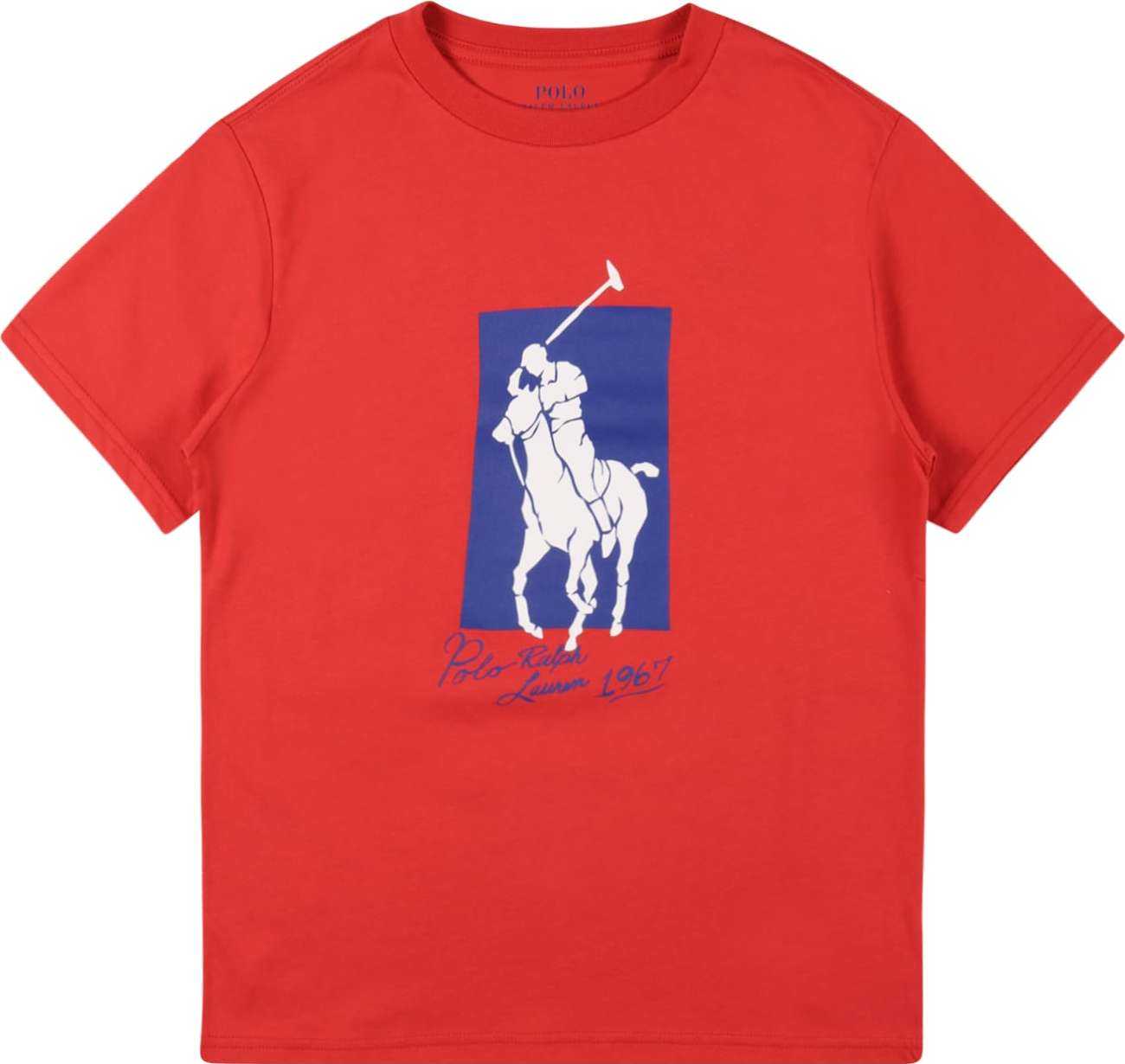 Polo Ralph Lauren Tričko červená / královská modrá / bílá