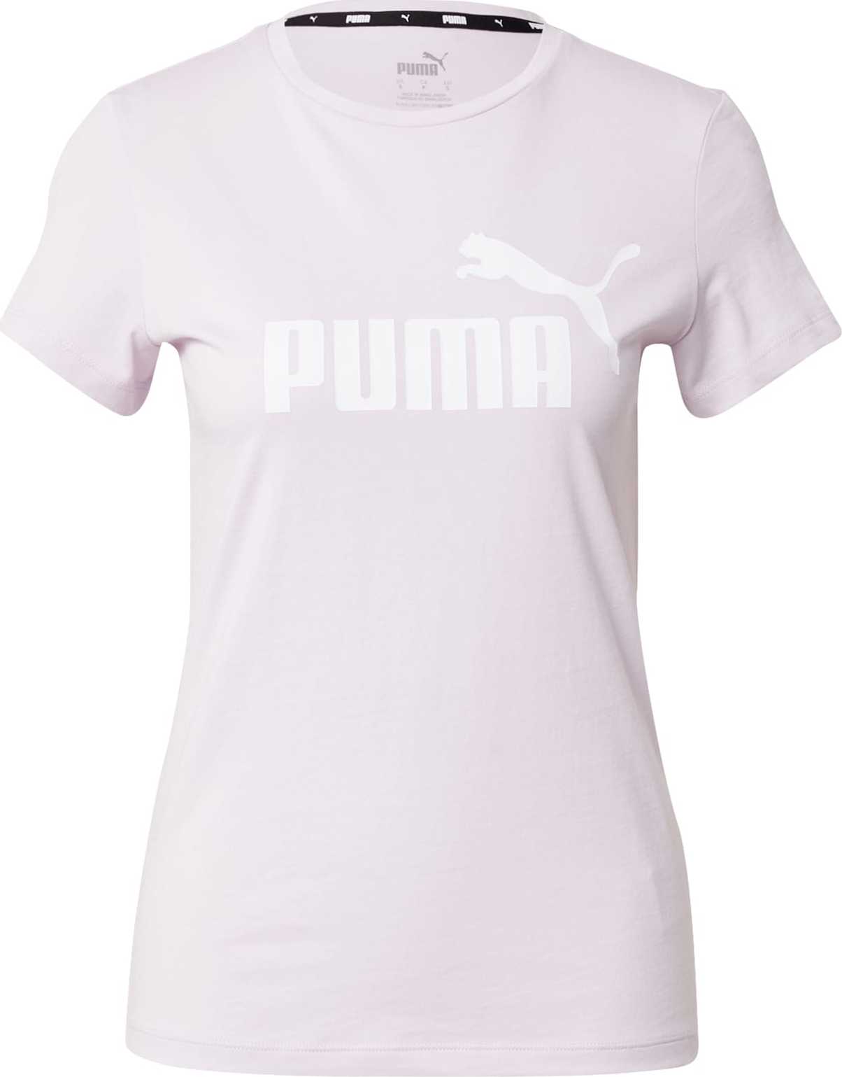 PUMA Funkční tričko šeříková / bílá