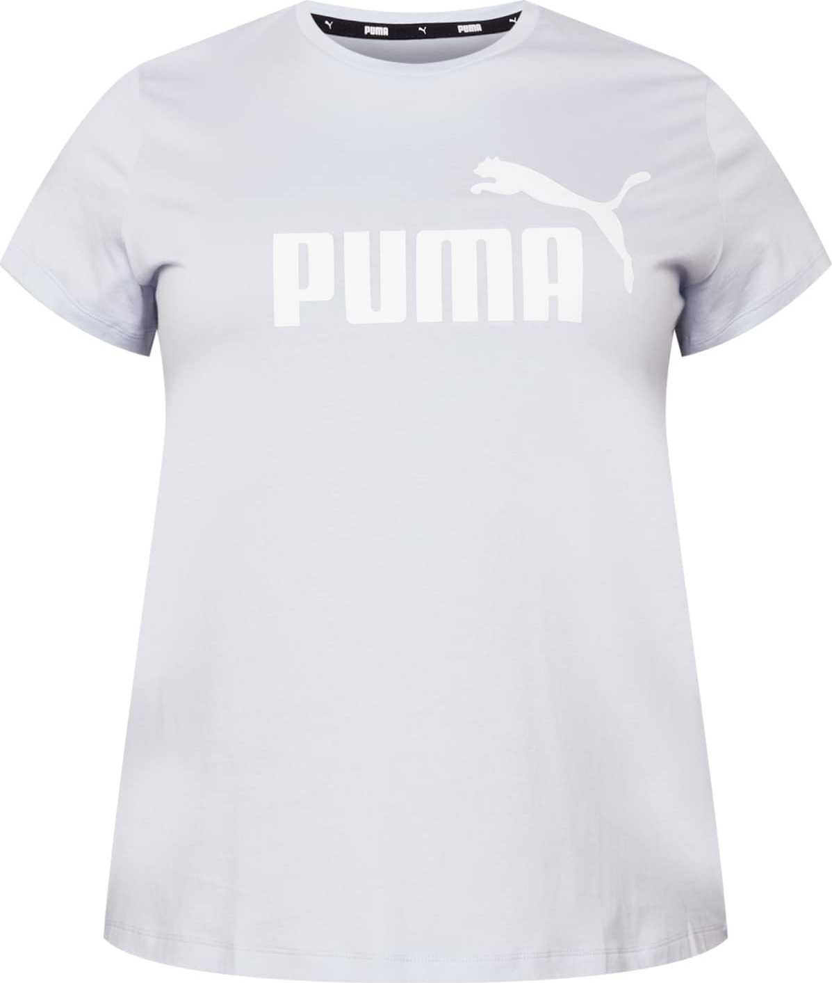 PUMA Funkční tričko světlemodrá / bílá