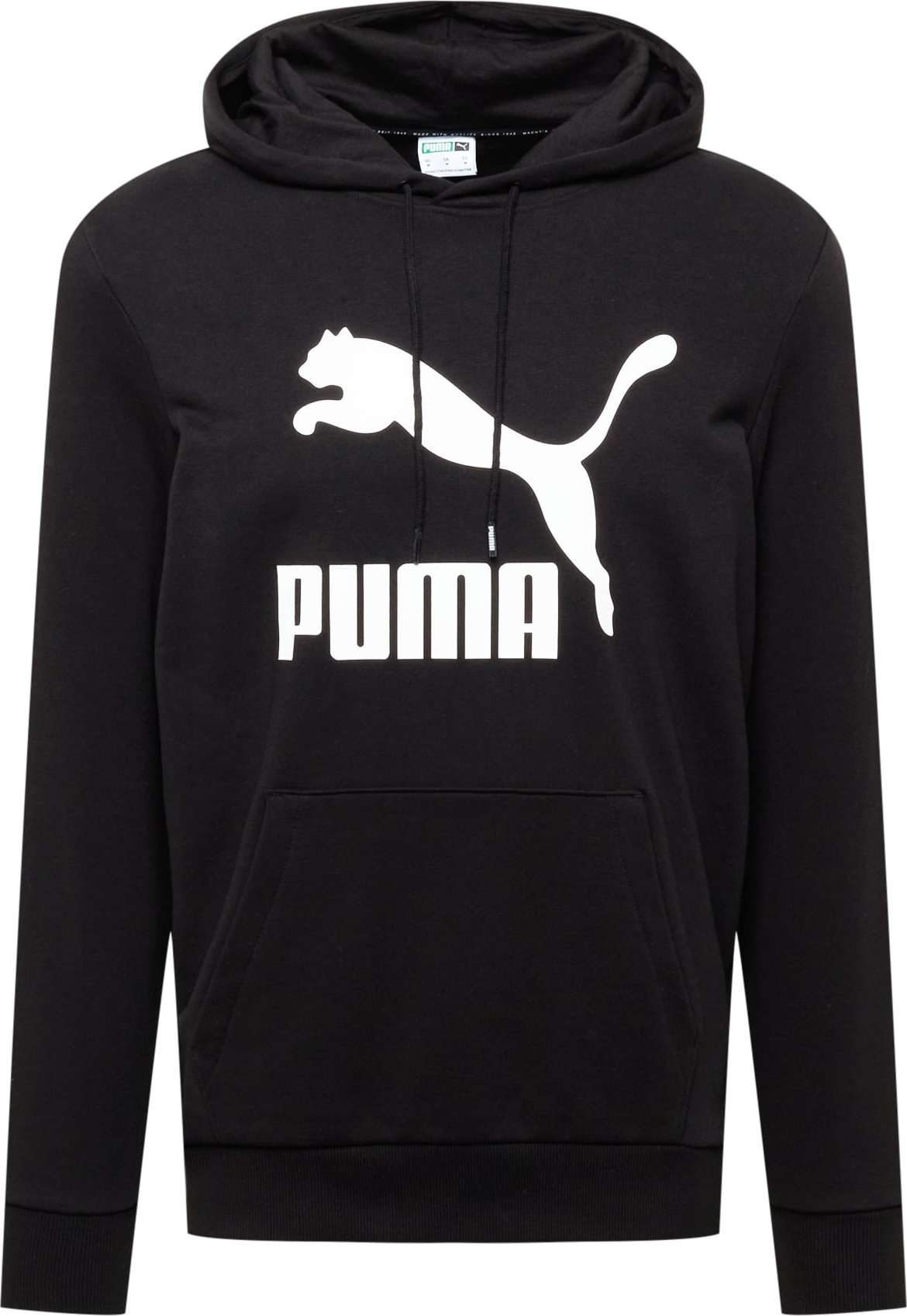 PUMA Mikina černá / bílá