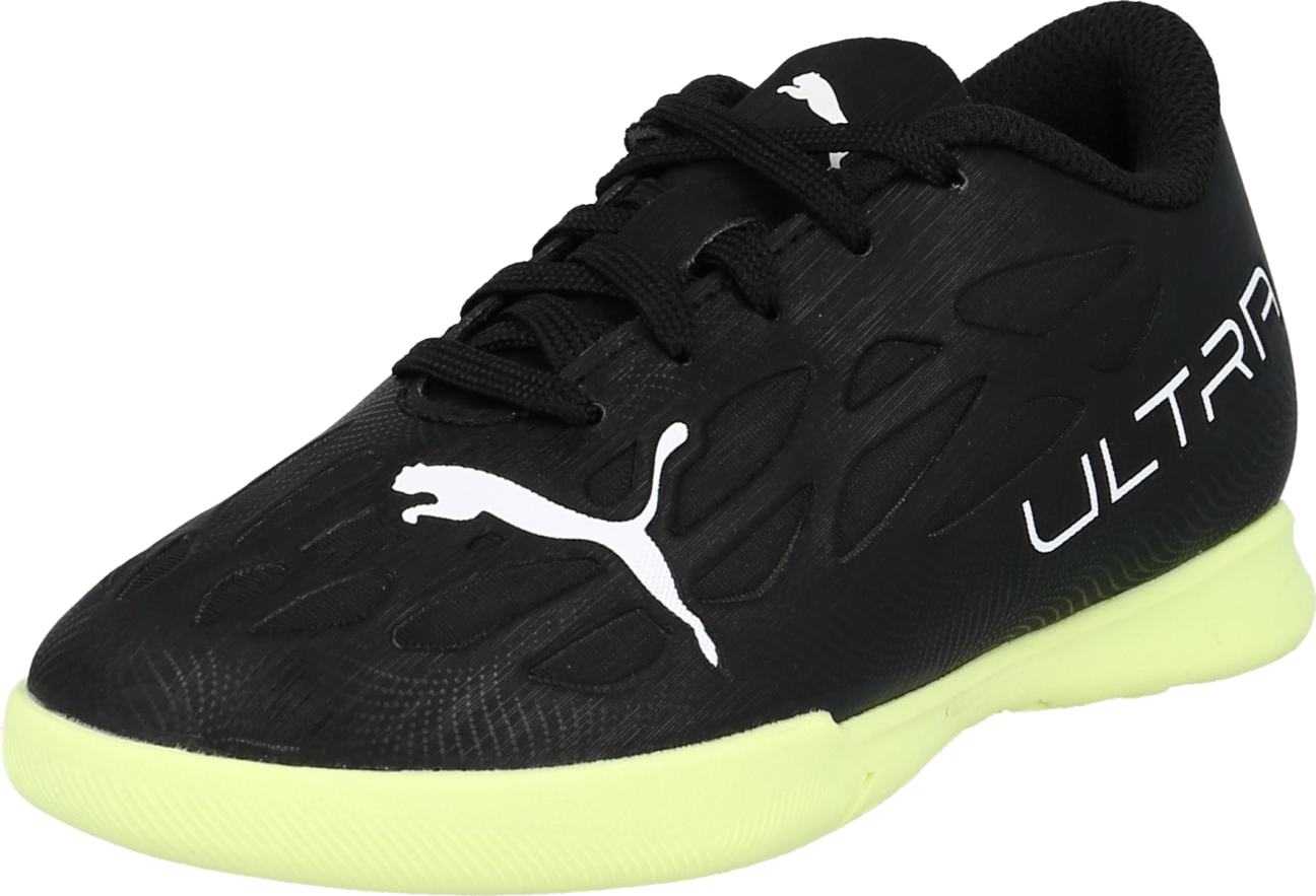 PUMA Sportovní boty 'Ultra 4.4 IT' černá / bílá / limone