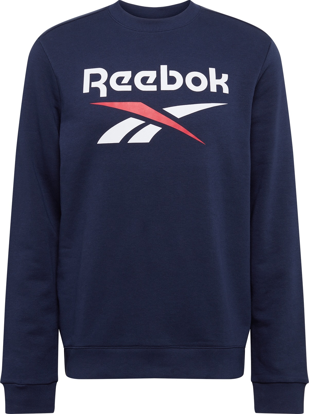 Reebok Sport Sportovní mikina bílá / červená / tmavě modrá