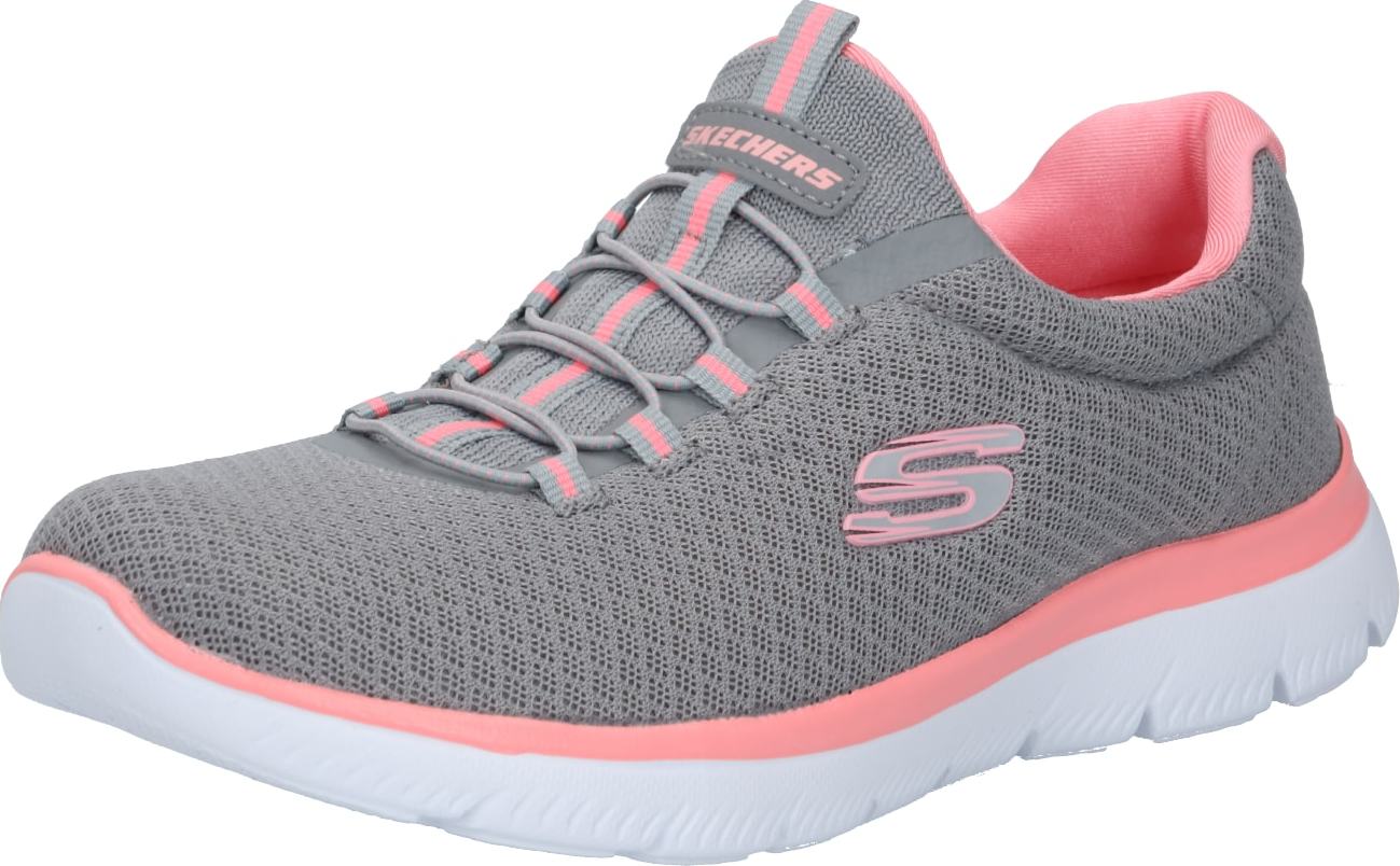 SKECHERS Slip on boty 'SUMMITS' kámen / tmavě růžová