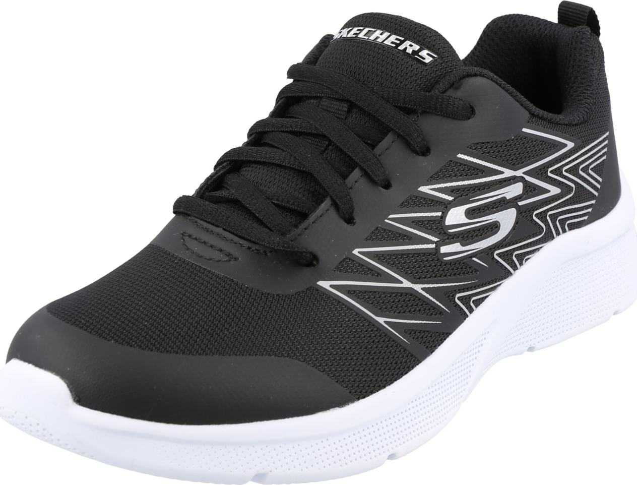 SKECHERS Tenisky 'MICROSPEC - QUICK SPRINT' černá / bílá