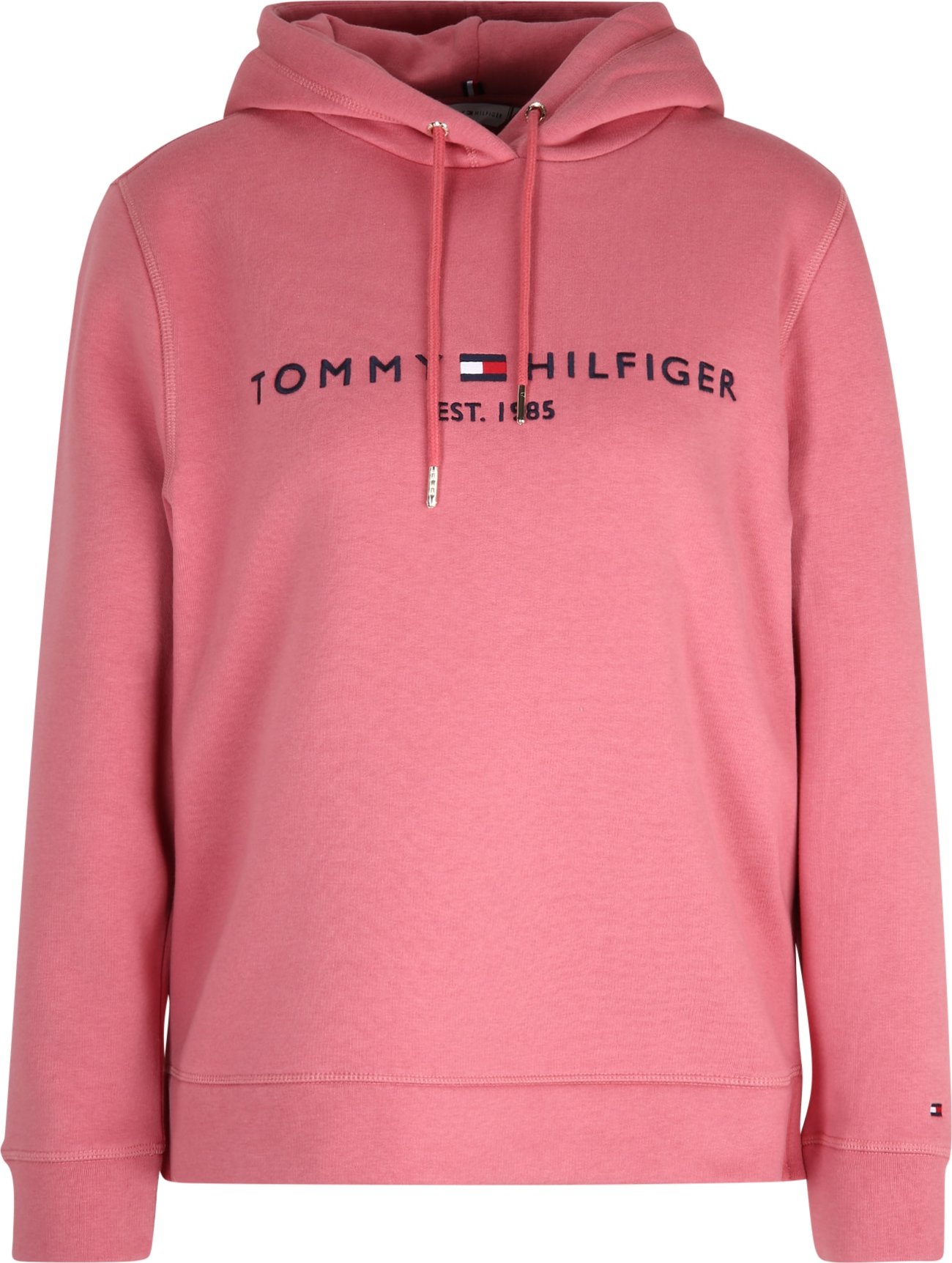 TOMMY HILFIGER Mikina bílá / červená / námořnická modř / světle růžová