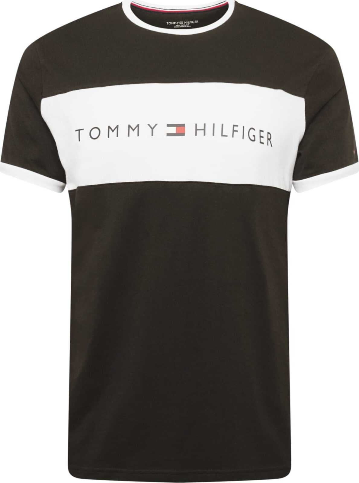 TOMMY HILFIGER Tílko černá / bílá / červená / námořnická modř