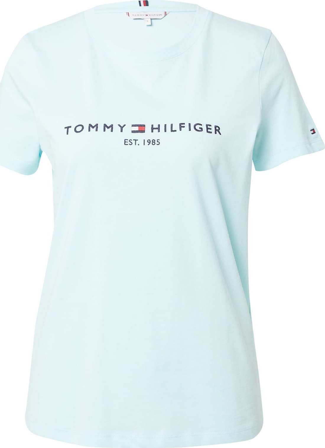 TOMMY HILFIGER Tričko světlemodrá / námořnická modř / červená / bílá