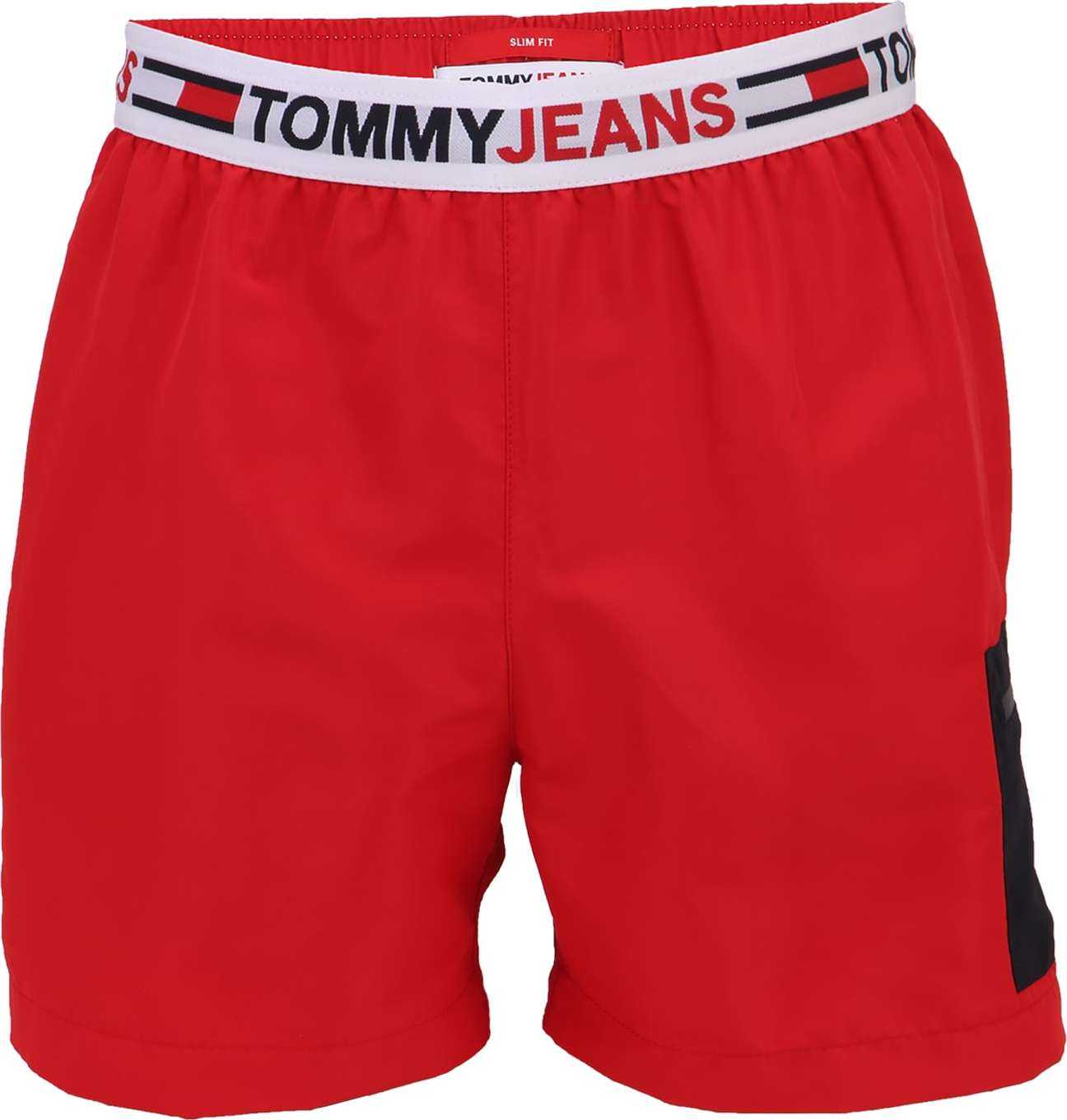 Tommy Hilfiger Underwear Plavecké šortky červená / bílá / námořnická modř