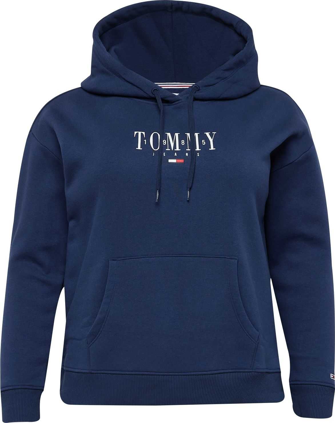 Tommy Jeans Curve Mikina námořnická modř / bílá / červená