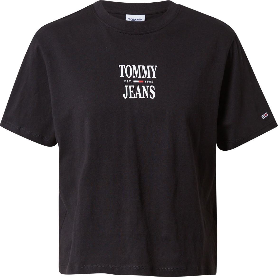 Tommy Jeans Tričko černá / bílá / červená / námořnická modř