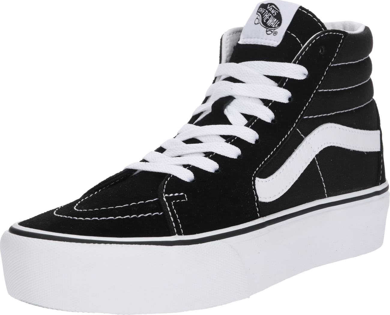 VANS Kotníkové tenisky 'SK8-HI PLATFORM 2.0' černá / bílá