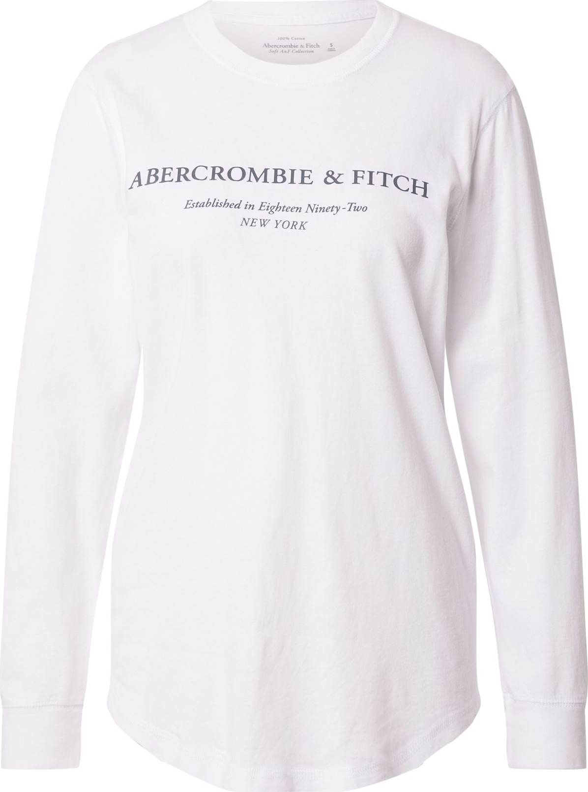 Abercrombie & Fitch Tričko bílá / černá