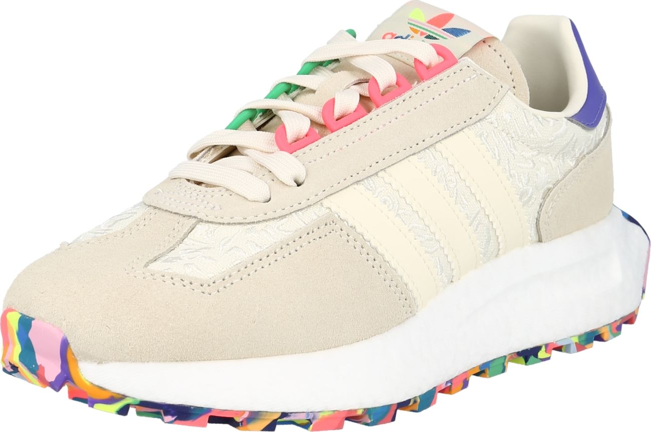 ADIDAS ORIGINALS Tenisky 'Retropy E5 Pride' světle béžová / krémová / oranžová / bílá / fialkově modrá