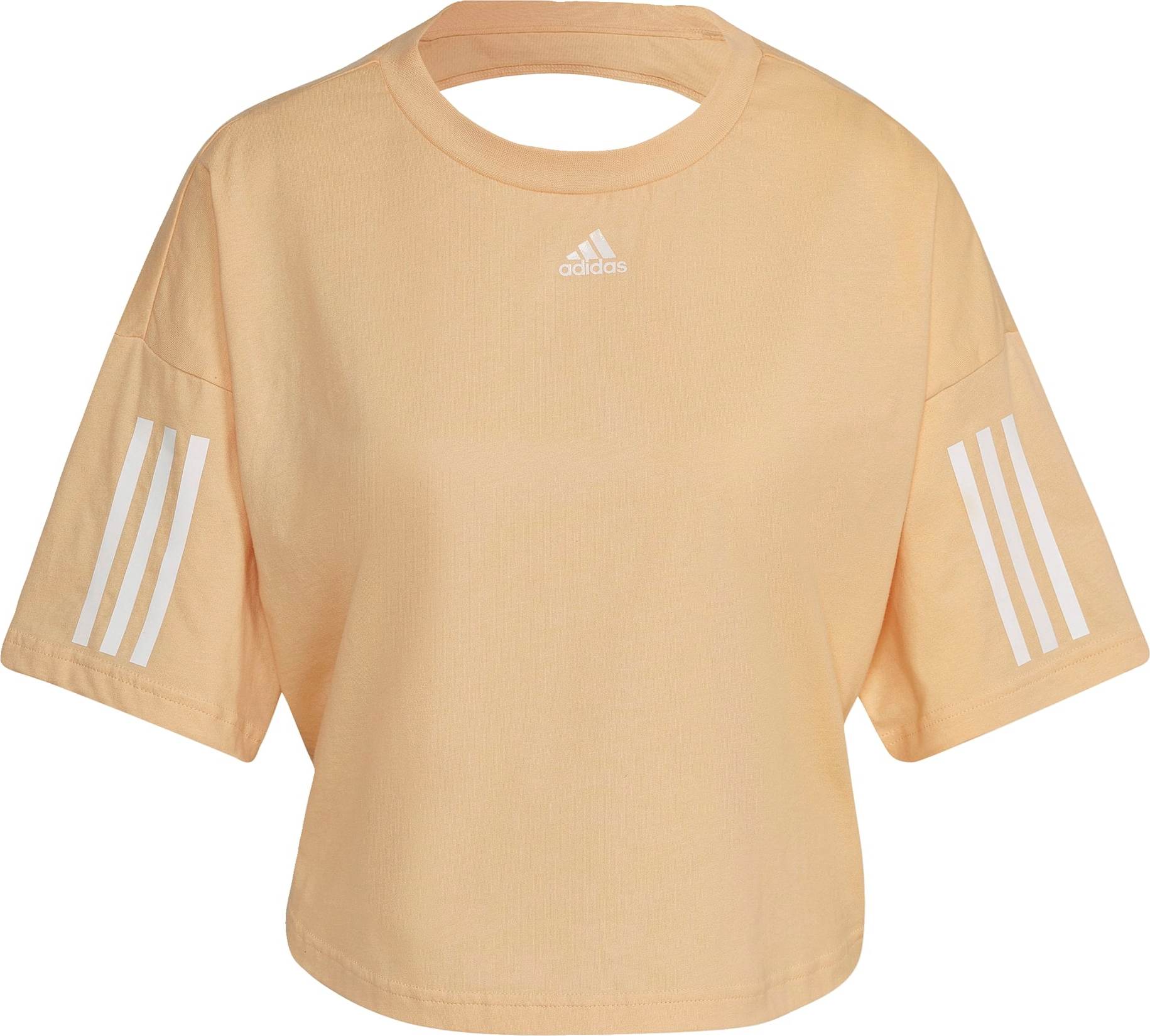 ADIDAS PERFORMANCE Funkční tričko bílá / pastelově oranžová