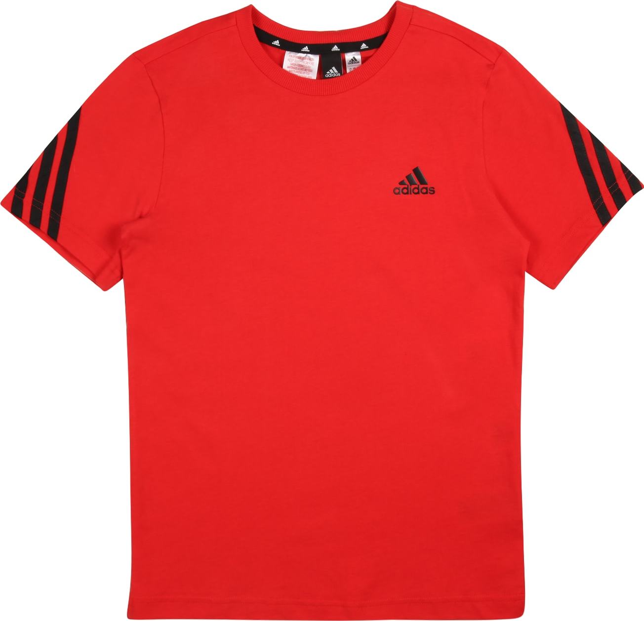 ADIDAS PERFORMANCE Funkční tričko ohnivá červená / černá