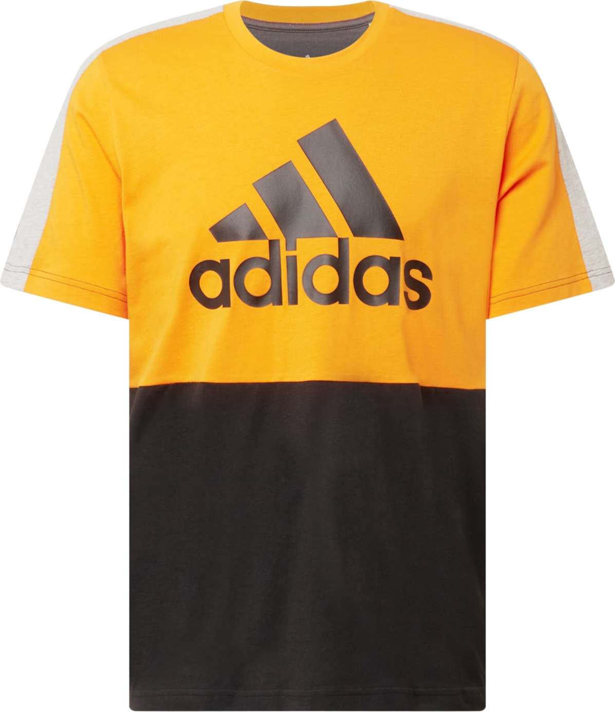 ADIDAS PERFORMANCE Funkční tričko oranžová / černá / světle šedá