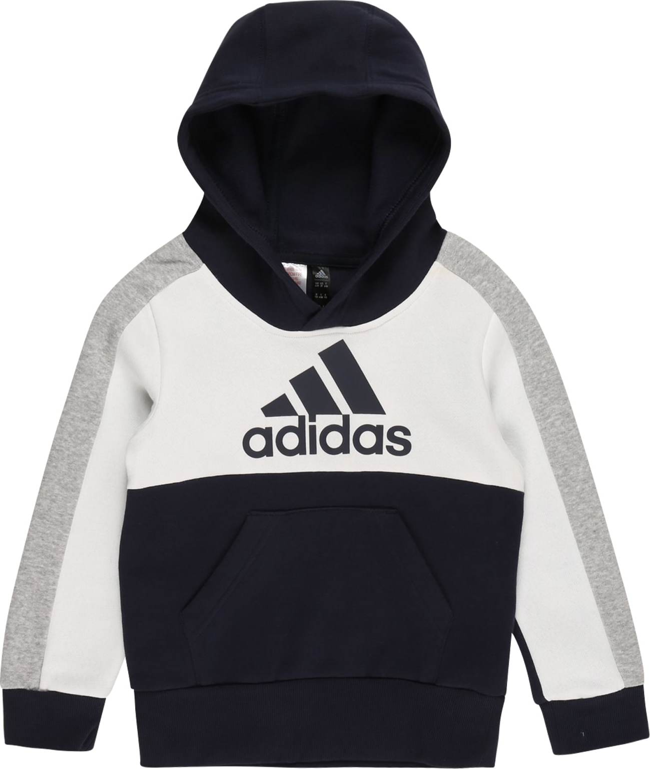 ADIDAS PERFORMANCE Sportovní mikina černá / bílá / tmavě šedá