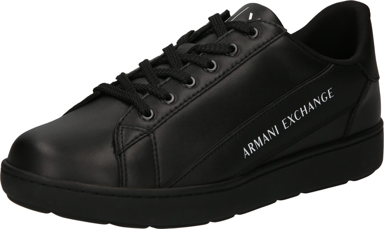 ARMANI EXCHANGE Tenisky černá / bílá