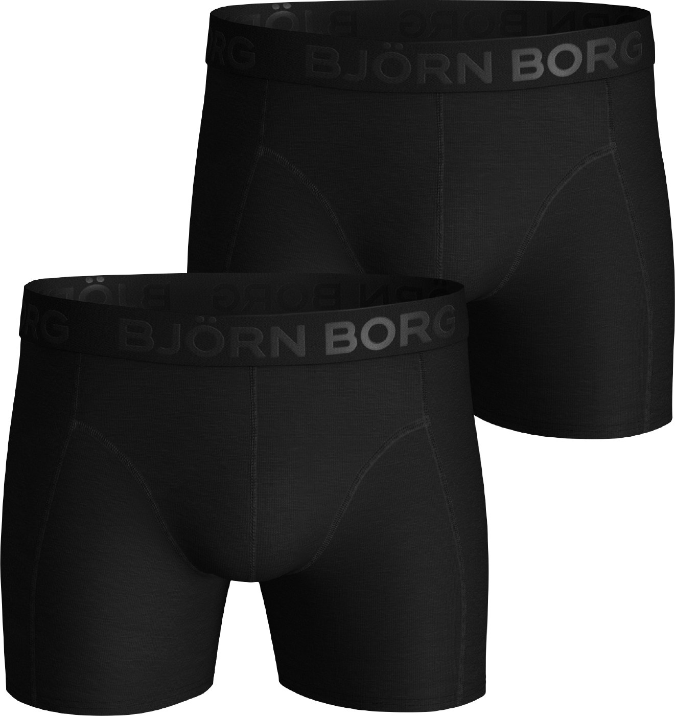 BJÖRN BORG Boxerky 'Sammy Solid Core' černá / šedá