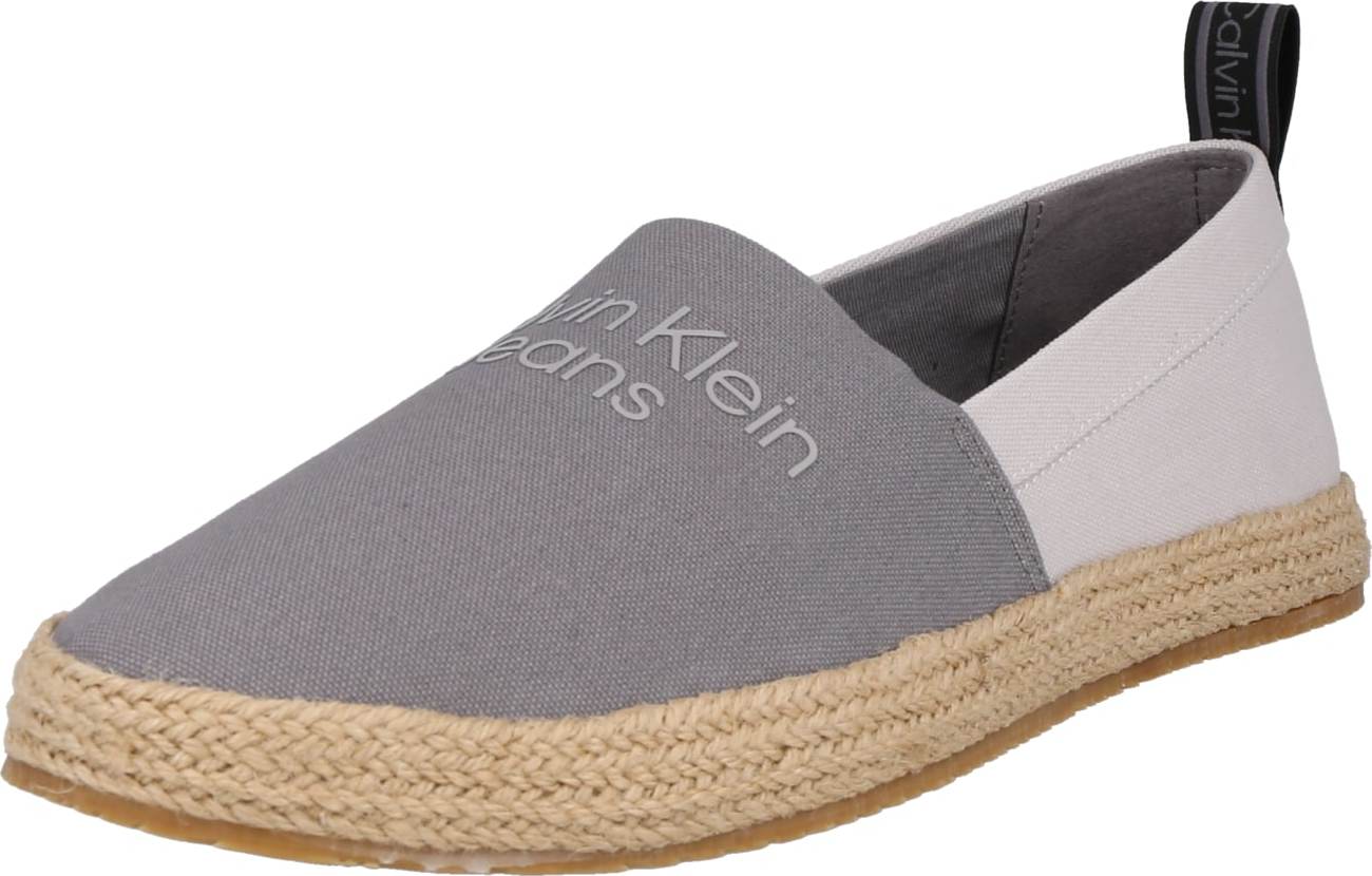 Calvin Klein Jeans Espadrilky šedá / světle šedá