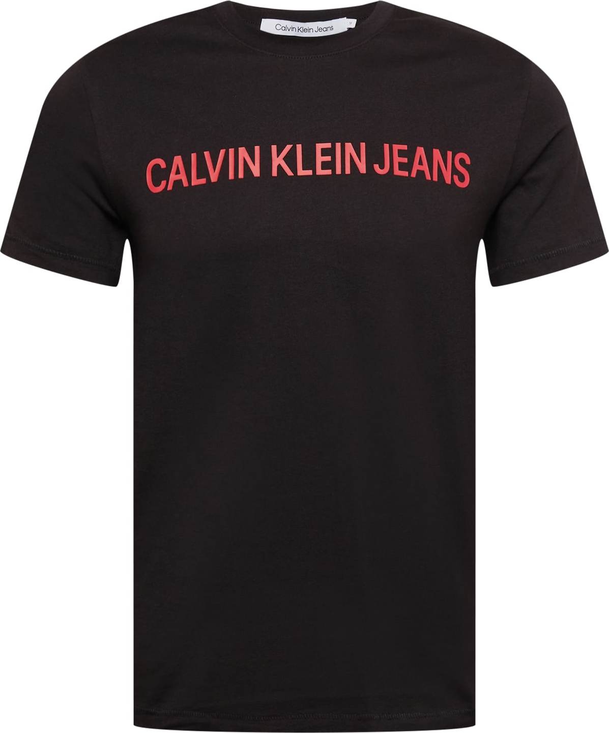 Calvin Klein Jeans Tričko černá / červená