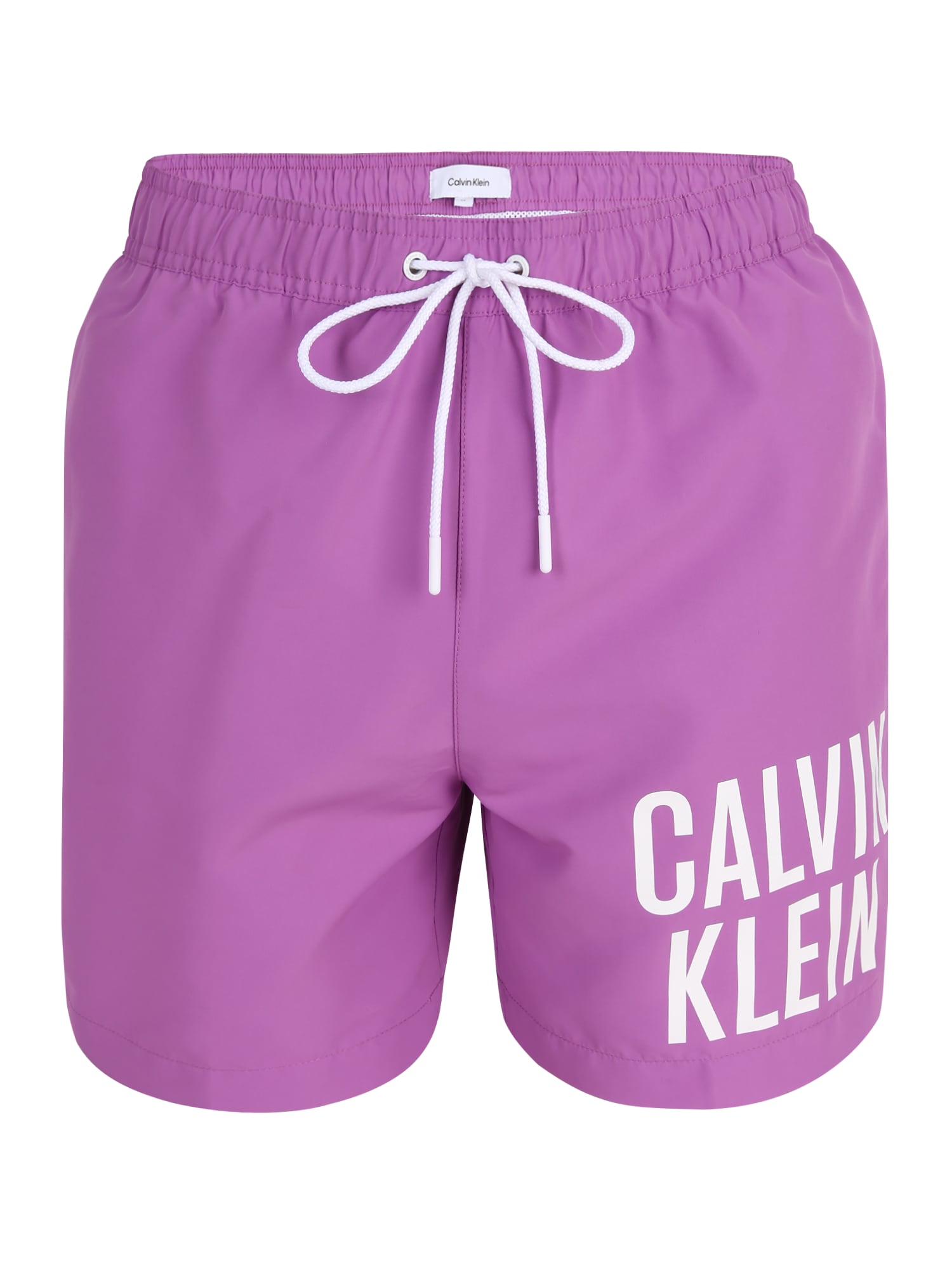 Calvin Klein Swimwear Plavecké šortky fialová / bílá