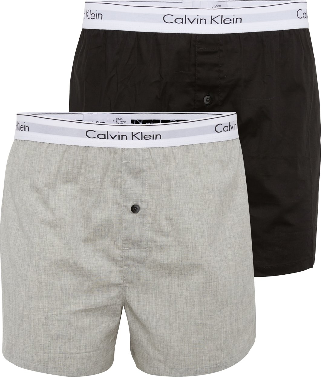 Calvin Klein Underwear Boxerky černá / šedý melír