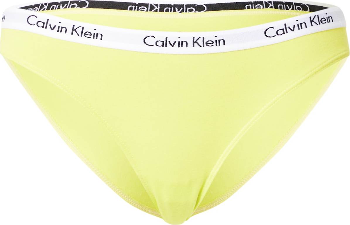 Calvin Klein Underwear Kalhotky 'Carousel' žlutá / bílá / černá