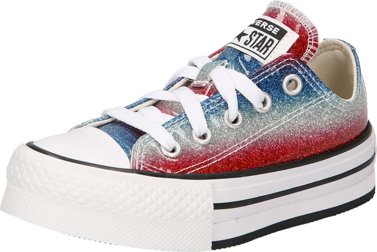 CONVERSE Tenisky 'Chuck Taylor All Star' modrá / červená / stříbrná