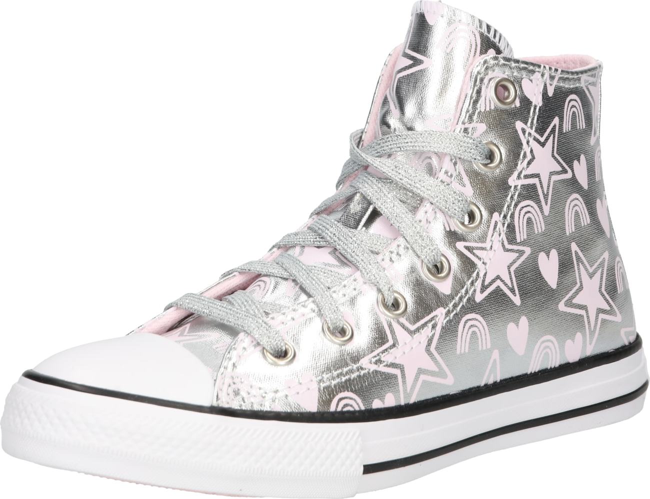 CONVERSE Tenisky stříbrná / růžová